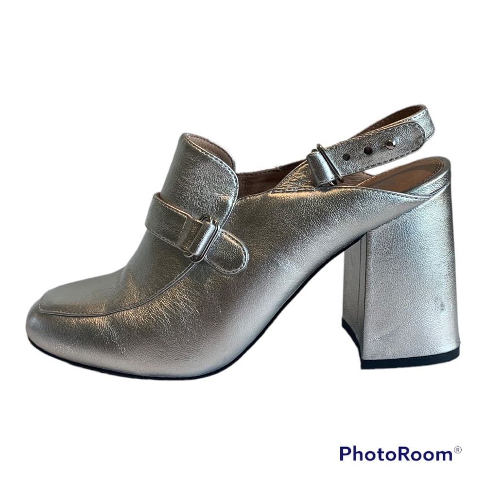 Platform Heel Loafer Slingback